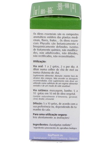 Esencia Eucalipto Radiata 10Ml. Bio de Physalis