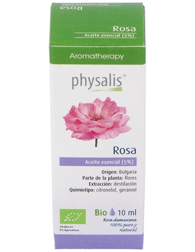 Esencia Rosa Damascena 10Ml. Bio de Physalis