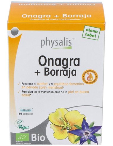 Onagra+Borraja 60Licaps. Bio de Physalis