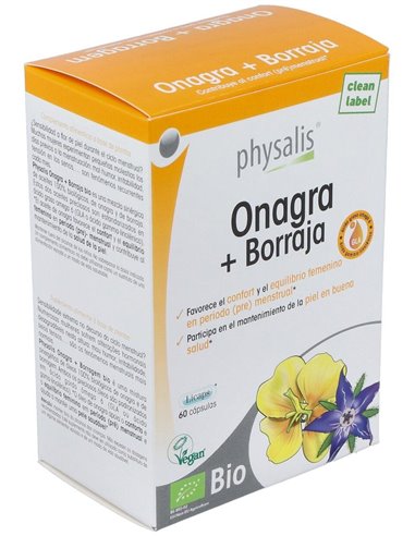 Onagra+Borraja 60Licaps. Bio de Physalis
