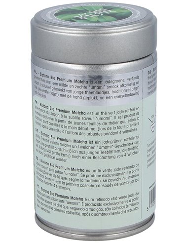 Premium Matcha 80Gr. Eco Vegan de Biotona
