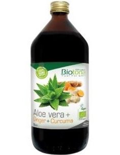 Jugo Aloe Vera + Jengibre + Curcuma de Biotona 2