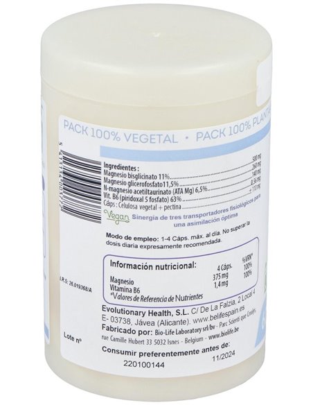 Magnesium Quatro 900 60Cap. de Be-Life