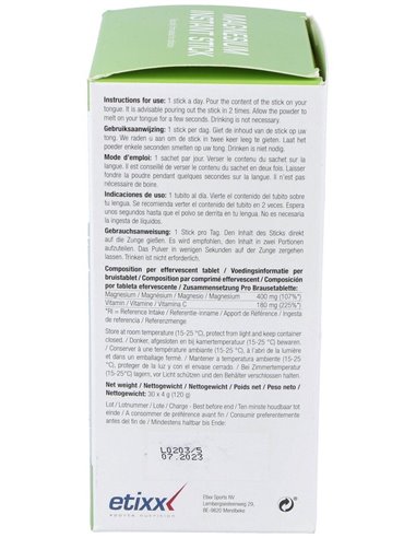 Etixx Magnesium Instant 30Sticks de Etixx