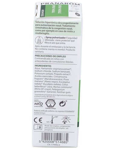Aromaforce Nasal Spray 15Ml. de Pranarom P.Acabado