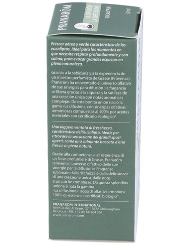 Eucaly Pur Aceite Difusion 30Ml. Bio de Pranarom Difusion