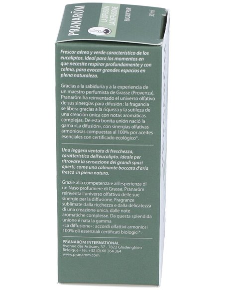 Eucaly Pur Aceite Difusion 30Ml. Bio de Pranarom Difusion