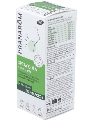 Aromaforce Garganta Spray 15Ml. Bio de Pranarom P.Acabado