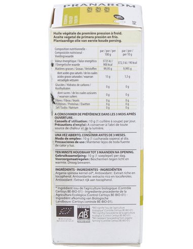 Argan Aceite Vegetal Bio 50Ml. de Pranarom Aceites