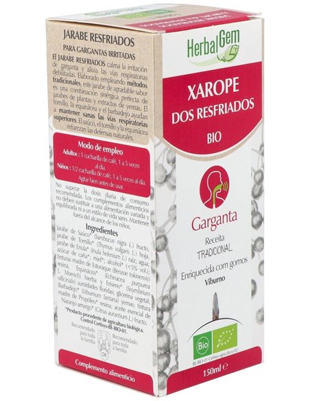 Jarabe Resfriados Calmante Garganta 150Ml. de Herbalgem