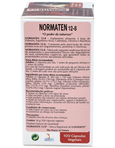Normaten 100Cap. Lusodiete de Lusodiete