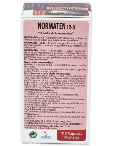Normaten 100Cap. Lusodiete de Lusodiete