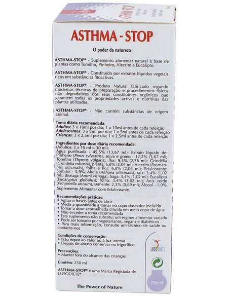 Asthma-Stop 250Ml. Lusodiete de Lusodiete