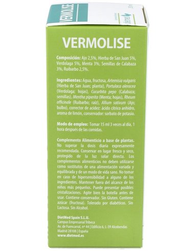 Vermolise 250Ml. de Dietmed