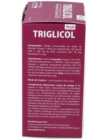Triglicol Plus 60Cap. de Dietmed