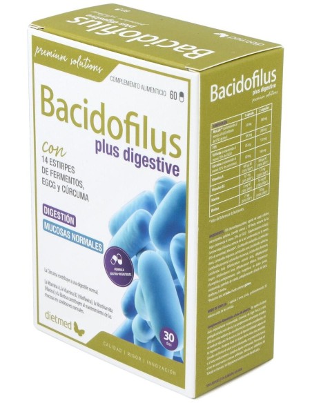 Bacidofilus Plus Digestive 60Cap. de Dietmed