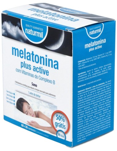 Melatonina Plus Active 1,9Mg. 60+30Comp. de Dietmed