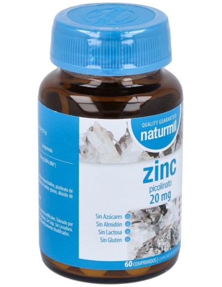 Zinc Picolinato 20Mg. 60Comp. de Dietmed