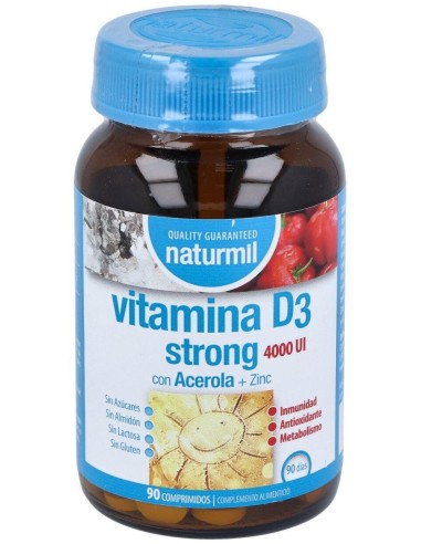 Vitamina D3 Strong 4000Ui 90Comp. de Dietmed