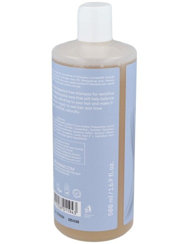 Fragance Free Champu Cuero Cabell Sensible 500M de Urtekram