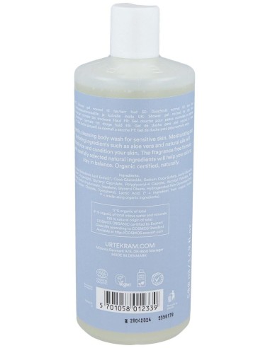 Fragance Free Gel De Baño 500Ml. Eco Vegan de Urtekram