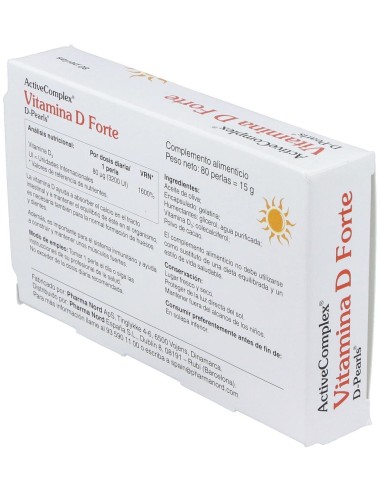 Activecomplex Vitamina D Forte 80Perlas de Pharma Nord