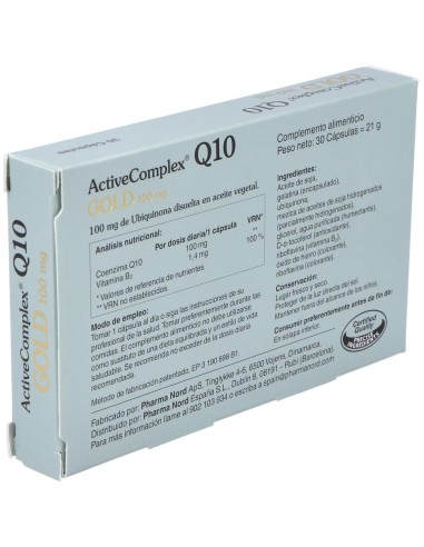 Activecomplex Q10 Gold 100Mg. 30Cap. de Pharma Nord