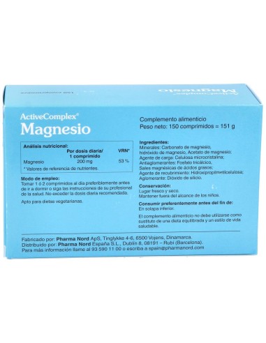 Activecomplex Magnesio 150Comp. de Pharma Nord
