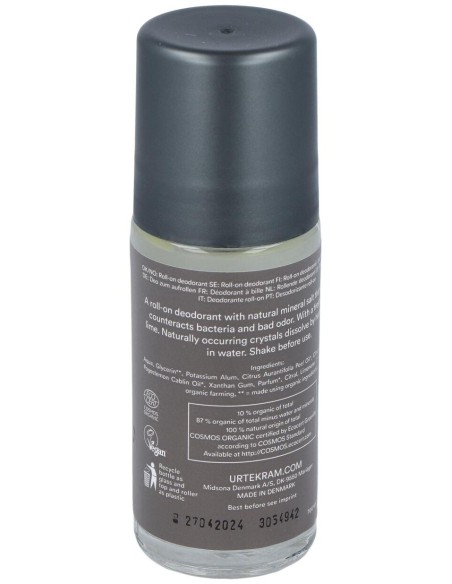 Desodorante Lima Roll-On 50Ml. Eco Vegan de Urtekram