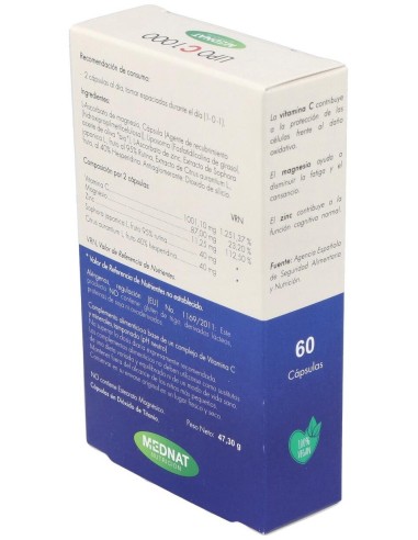 Lipo C 1000 Vitamina C Liposomada 60Cap. de Mednat