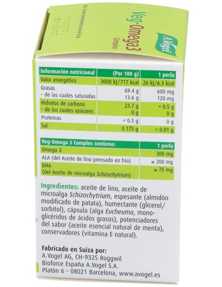 Veg-Omega 3 Complex 30Cap. de A.Vogel