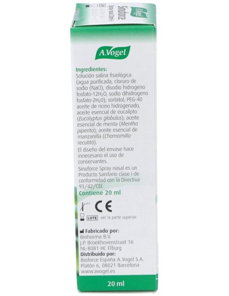 Sinuforce Spray Nasal 20Ml. de A.Vogel