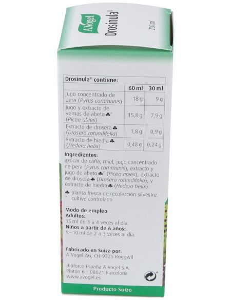 Drosinula 200Ml. de A.Vogel