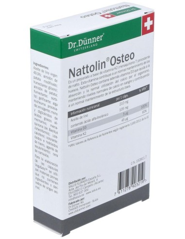 Nattolin Osteo 30Cap. Dr.Dunner de Salus