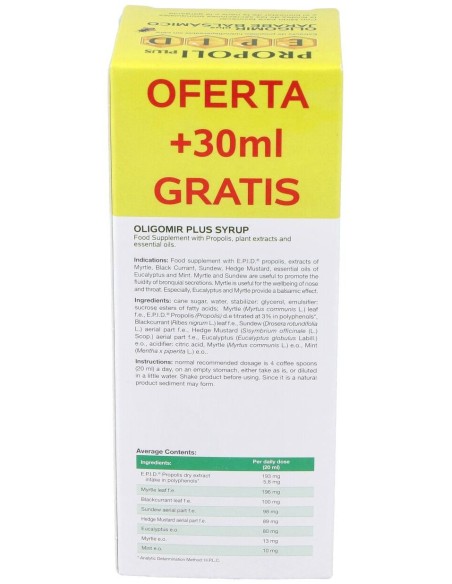 Oligomir Plus Jarabe 200Ml. de Specchiasol
