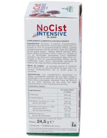 Nocist Intensive - 7 Sobres de Specchiasol