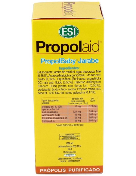 Propolaid Propolbaby Jarabe 180Ml . de Trepatdiet-Esi