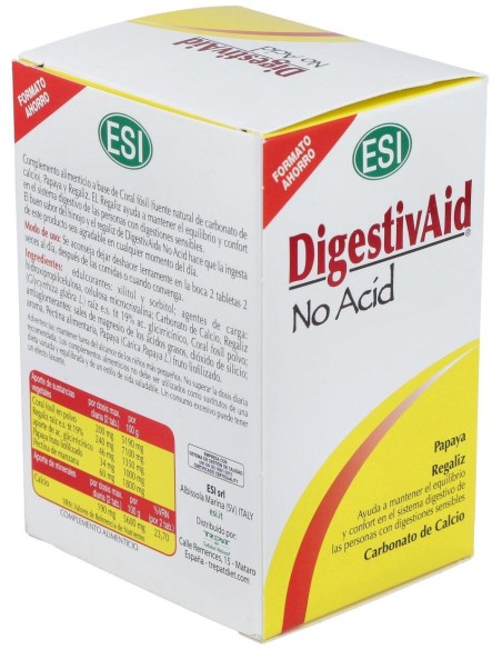 Digestivaid No Acid 60Comp. de Trepatdiet-Esi