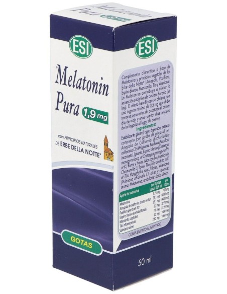 Melatonin 1,9Mg Con Erbe Della Notte 50Ml. de Trepatdiet-Esi