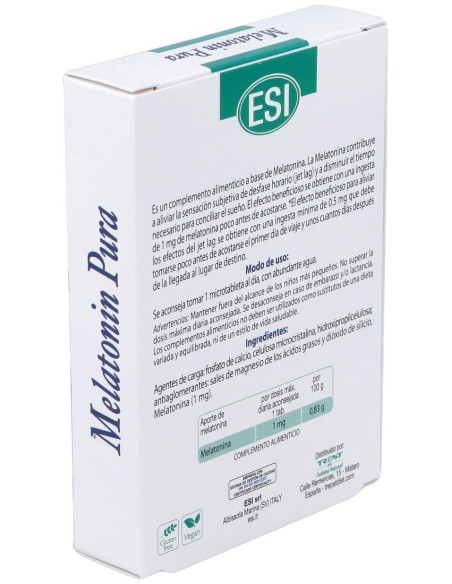 Melatonin Pura 1Mg. 60Microtabletas de Trepatdiet-Esi
