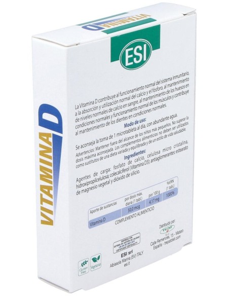 Vitamina D 30Comp. de Trepatdiet-Esi