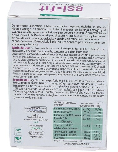Esi Fit Activa Con Cafeina 40Comp. de Trepatdiet-Esi