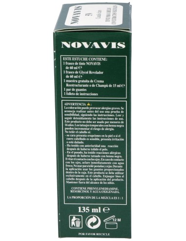 Tinte Novavis 5N Castaño Claro 120Ml de Novavis