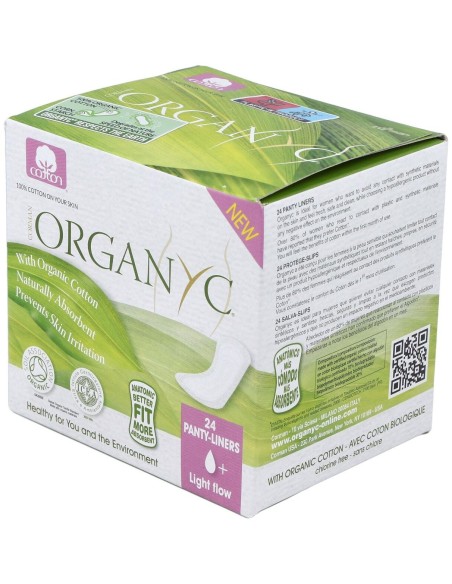 Salvaslip (bolsa ind) 100% algodón orgánico, 24ud de Organyc