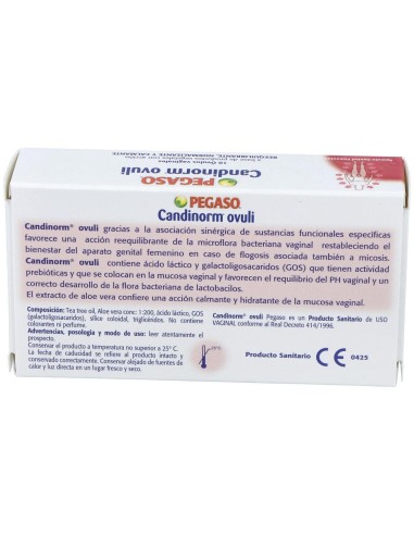 Candinorm Ovulos Vaginales 10Unid. de Pegaso