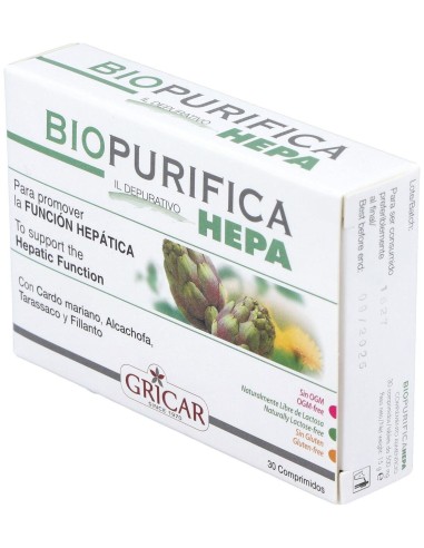 Biopurifica Hepa 30Comp. de Gricar
