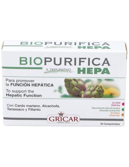 Biopurifica Hepa 30Comp. de Gricar