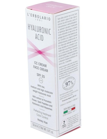Acido Hialuronico Cc Crema Tono Miel 50Ml. de L´Erbolario