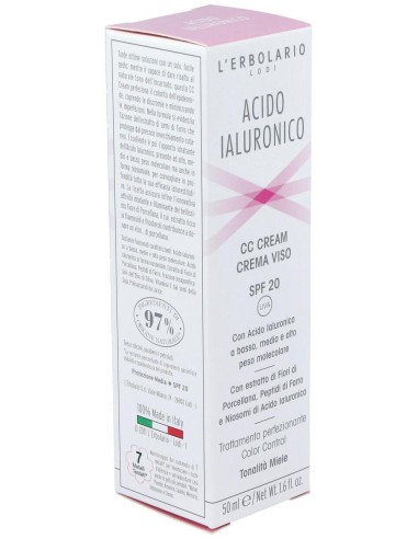 Acido Hialuronico Cc Crema Tono Miel 50Ml. de L´Erbolario
