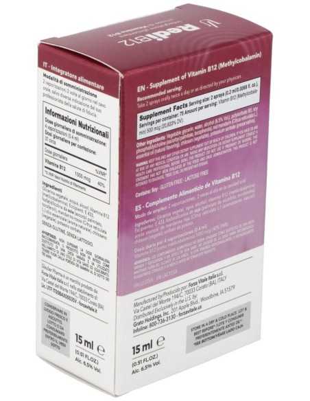 Redi B12 Spray 15Ml. de Glauber Pharma